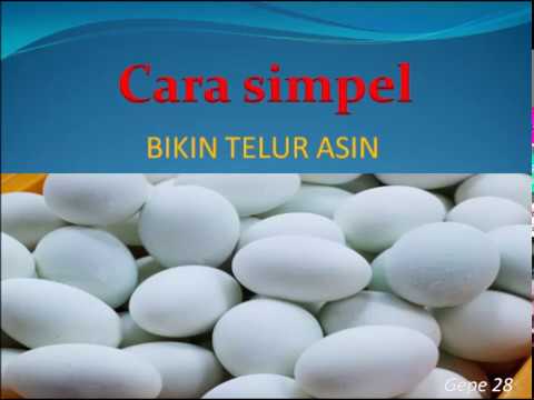 CARA MEMBUAT TELUR ASIN YANG SIMPEL !!!!