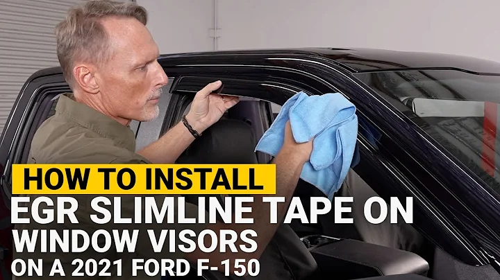 How to Install EGR Slimline Tape On Window Visors on a 2021 Ford F-150