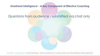 Daniel Goleman - the relationship between EI and IQ