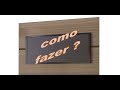 Como fazer um painel para tv com portas de guarda roupa reciclando