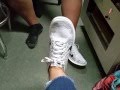 Power 959 morning crew sharing shoes