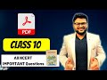 NCERT Important Questions PDF For Class 10 Students I Class 10 I NCERT Imp Questions I Ashish Sir