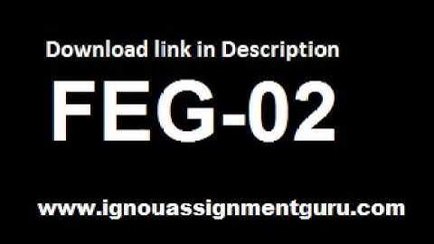 FEG 2 Foundation course in English 2 SOLVED ASSIGNMENT 2018-2019 | IGNOU ASSIGNMENT GURU