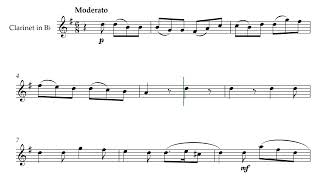 Mozart Magic Flute Duet Clarinet Sheet Music (Easy Intermediate)