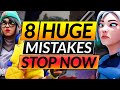 8 BIGGEST LOW ELO Mistakes - STOP AND INSTANTLY RANK UP - Valorant Pro Tips and Tricks Guide