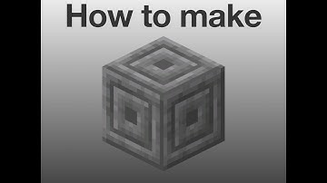 (How to make a chiseled block ) in Minecraft