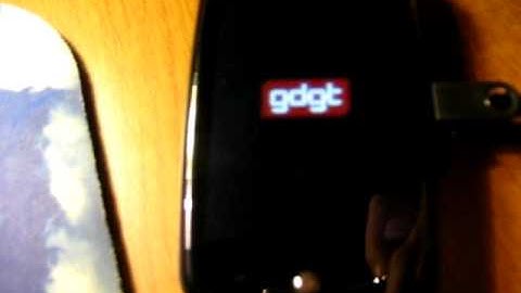 Palm Pre with gdgt boot logos