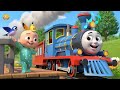 Click Clack Train Fun 🚂 | Train Song for Kids | Toddler Vehicle Learning Rhyme