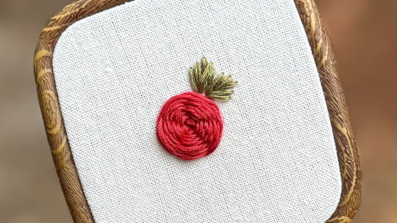 Easy Woven Rose Embroidery Tutorial for Beginners / Step by step