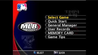 MLB 2004 - Sony PlayStation - Intro & Title Screen