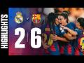 HIGHLIGHTS | REAL MADRID 2 vs 6 FC BARCELONA | UEFA WOMEN'S CHAMPIONS LEAGUE 🔵🔴