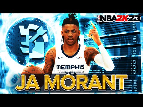 INSANE JA MORANT BUILD GETS CONTACT DUNKS & ANKLE BREAKERS! BEST BUILD on NBA 2K23 CURRENT GEN!