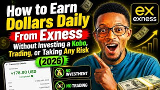 How to Earn Dollars Daily From Exness Without Investing a Kobo, Trading, or Taking Any Risk (2026)