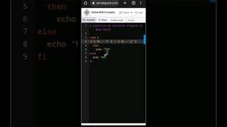 conditionals | Bash | Learning #conditionals #character #bash #learning #youtubeshorts #youtube 🤗🤔🔥