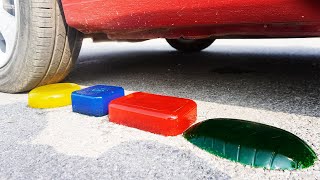 EXPERIMENT CAR vs JELLY   Crushing Crunchy & Soft Things by Car! screenshot 4