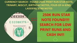 💴 Check out THIS Low Print Run STAR NOTE Searching One Dollar Bills For Fancy Serial Numbers!!!