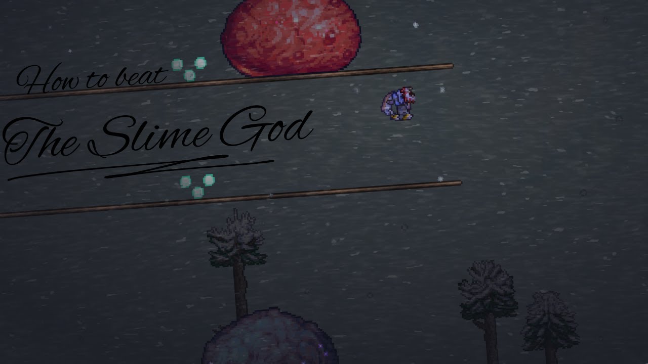 How do you summon the slime god in Terraria?