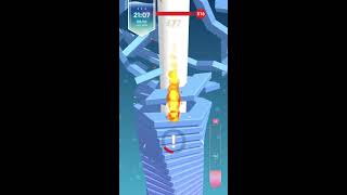#shorts Stack Ball 3D Live 🔴 Aiming to clear 100 stages screenshot 1