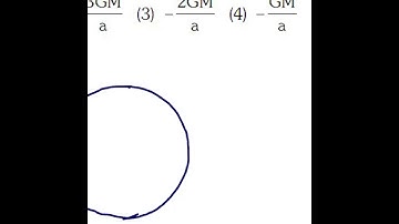 A particle of mass M is situated at the centre of his spherical shell of same mass and radius a the