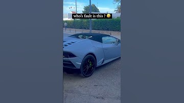 Thumbnail of OMG! 😱 Lamborghini and bike collide in epic accident 😮 Watch the shocking footage now! 🎥 #crash