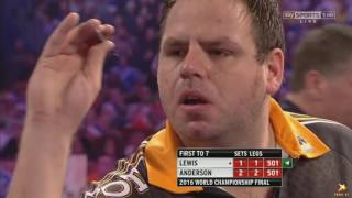 FINAL WILLIAM HILL WORLD DARTS CHAMPIONSHIP 2016 Gary Anderson v Adrian Lewis PART 2