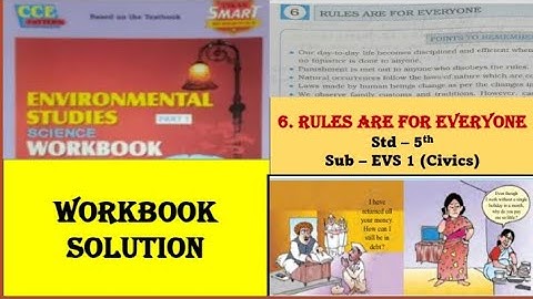 6. RULES ARE FOR EVERYONE / Std 5th/ environmental studies 1/ Civics