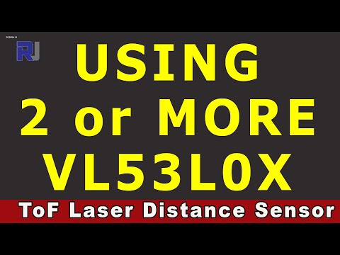 Lesson 83: How to use 2 or more VL53L0X  ToF Laser Distance Sensor