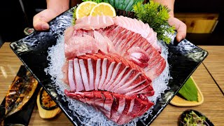 월 매출 6000만원, 12kg  대방어 회뜨기, 푸짐한 대방어회,  Amazing Sashimi master, Yellowtail Sashimi, Giant fish Fillet