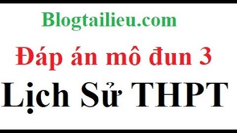 #modul 3 - hướng dẫn chi tiết mô đun 3 lịch sử THPT Full [trắc nghiệm, tự luận, câu hỏi tương tác]