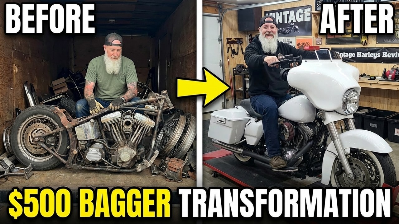 $500 Harley Bagger Build | Low Budget, No Problem