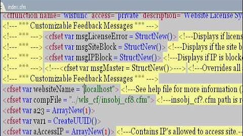 Website License System for Coldfusion - part 3 of 3