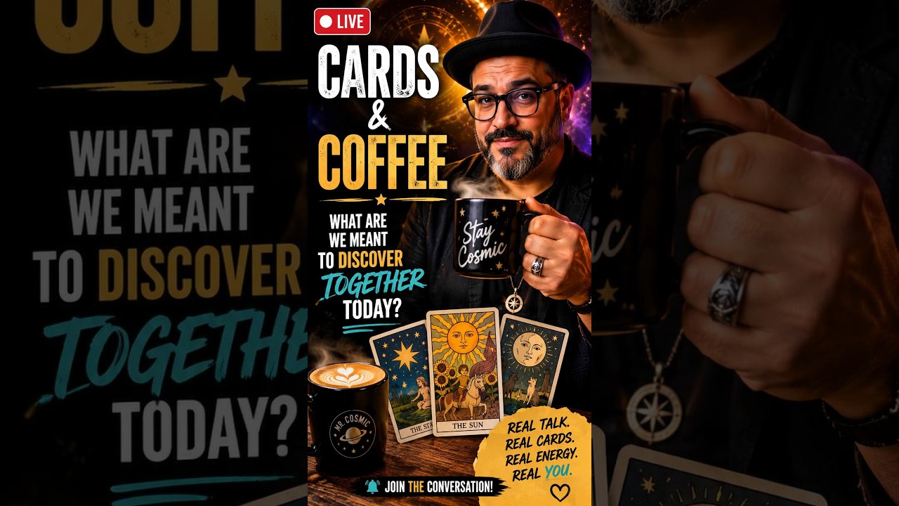 🔴 CARDS & COFFEE | What Are We Meant to Discover Together Today with Tarot? ☕🔮 #MrCosmic #LiveTarot thumbnail