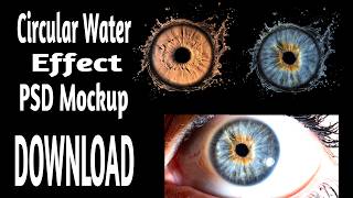 Iris Photography Circular Water Effect | PSD Mockup | PC | Download screenshot 1