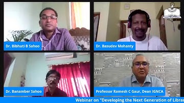 Webinar on "Developing the Next Generation of Library Leaders" by Prof. (Dr) Ramesh C Gaur