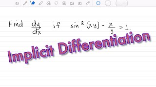 Implicit Differentiation; Challenge problem