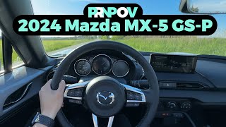 POV Test Drive 2024 Mazda MX-5 Soft Top GS-P Sport Package screenshot 5
