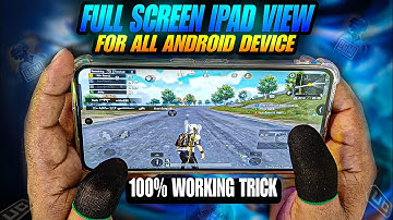 Bgmi IPad View | How to get iPad view in Bgmi | New ipad view in all android device