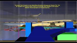 Airport Simulation Video of the Baggage Handling Conveyors