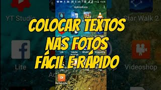 Ótimo Aplicativo para Colocar TEXTOS nas FOTOS