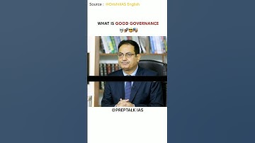 What is good Governance 🤯 || UPSC Interview #upsc #iasinterview