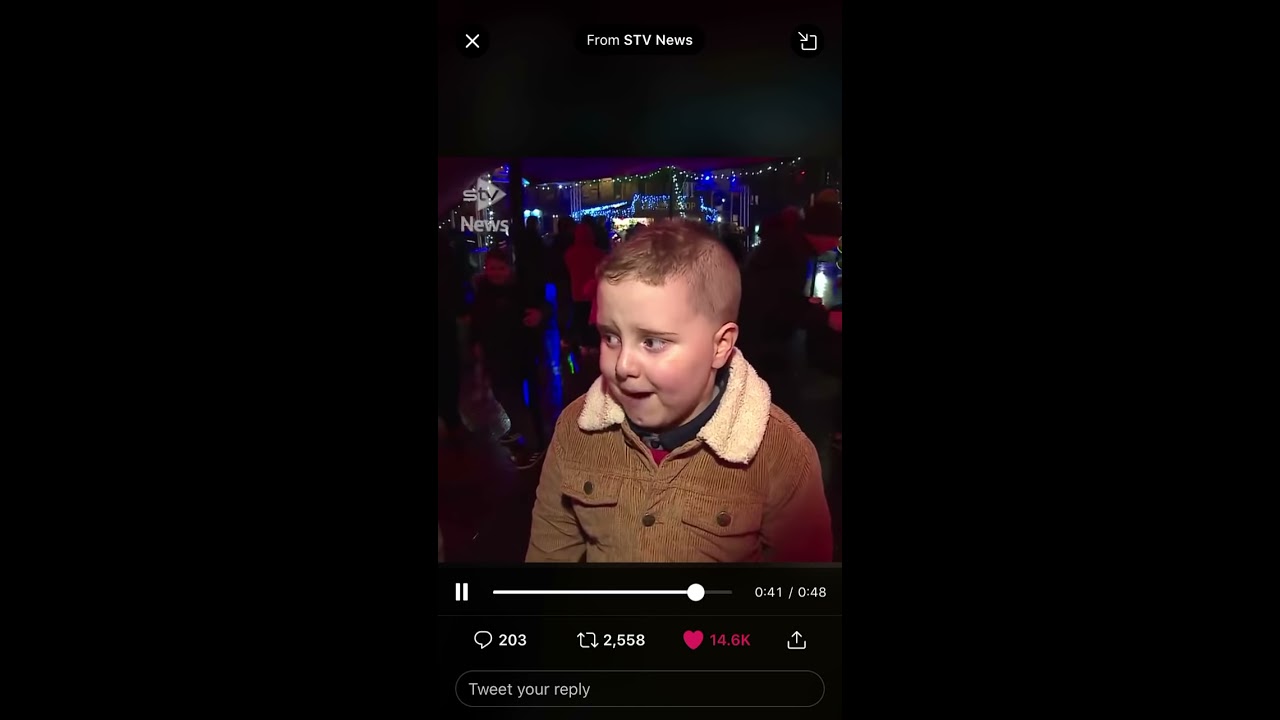 Scottish kid singing jingle bells wrong