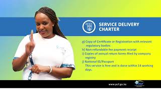 CITIZEN SERVICE DELIVERY CHARTER || POLICYHOLDERS COMPENSATION FUND