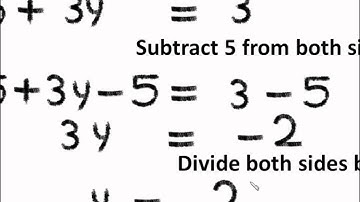 Maths - How to solve an equation with variable on both sides - English