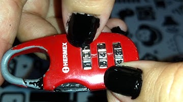 Cómo abrir candado maletero Hermex 🔒