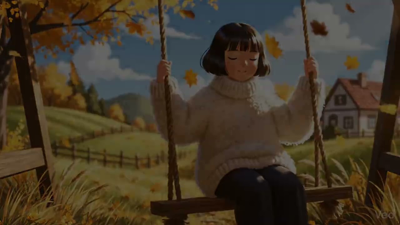 A Quiet Autumn Walk 🍂 | Ghibli-Style Calm ASMR | Slow Living