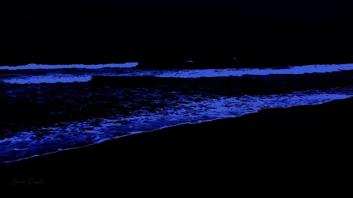 Relaxing ocean waves/ 24 Hours for deep sleep, ocean sounds on beach at night