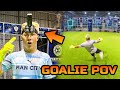 Pov goalkeeper accuracy workout challenge in footbot