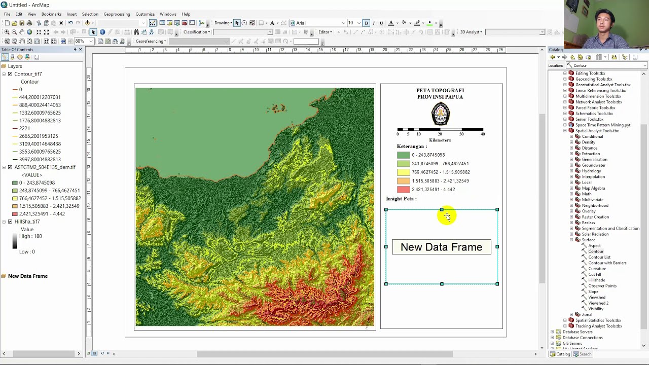 Tutorial Membuat Peta Topografi Kontur ArcMap 10 3 Muhammad