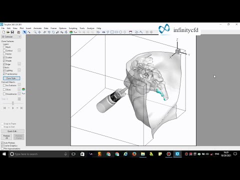 How to demonstrate deposited particles in Tecplot (Particle visualization in Tecplot).