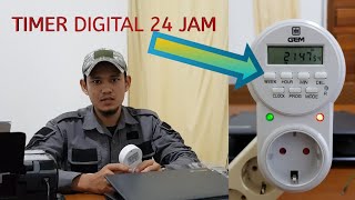 Digital Timer. For automatic control with 24-hour time settings.